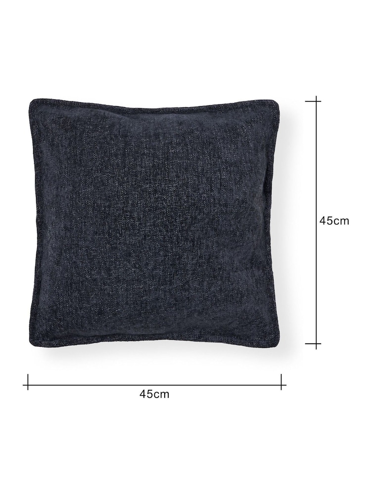 BHS 2 Pack Navy Oxford Chenille Cushions - Image 4 of 4 BHS 2 Pack Navy Oxford Chenille Cushions - Image 4 of 4