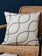 BHS 2 Pack Pink Soft Elegance Embroidery Cushions - Image 1 of 4