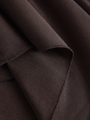 Maro Ciocolată - Cape Long Sleeve Top - Imaginea 7 din 7