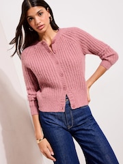 Roze - Cardigan Friends Like These Tricou la baza gâtului - Imaginea 3 din 4