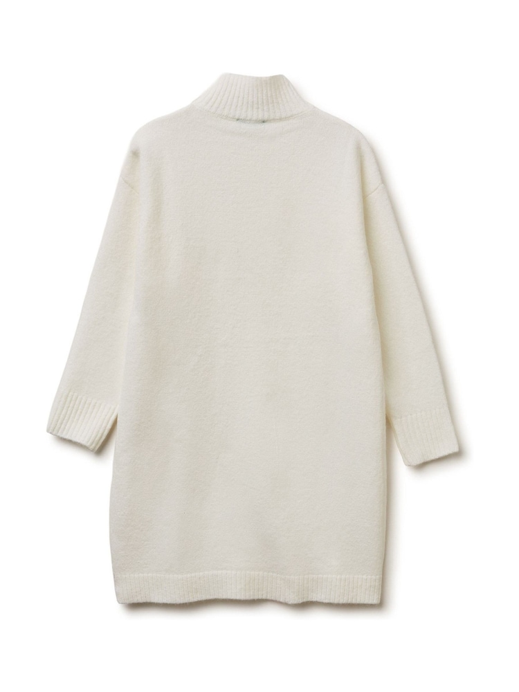 Benetton Cream High Neck Knitted Dress - صورة 2 من 2 Benetton Cream High Neck Knitted Dress - صورة 2 من 2