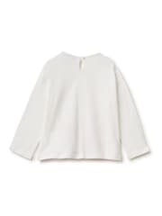 Benetton Long Sleeve Christmas Cream T-Shirt - Imagen 2 de 3