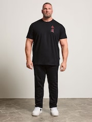 BadRhino Big & Tall Black Flaming Oni Japanese T-Shirt - Image 2 of 7