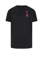BadRhino Big & Tall Black Flaming Oni Japanese T-Shirt - Image 6 of 7