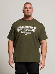 BadRhino Big & Tall Green Night Bragg Waffle Short Sleeve T-Shirt - Image 1 of 6