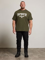 BadRhino Big & Tall Green Night Bragg Waffle Short Sleeve T-Shirt - Image 2 of 6