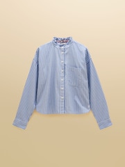 Bleu et blanc rayé - Chemise Oxford Raccourci Joules - Image 10 sur 10