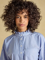 Bleu et blanc rayé - Chemise Oxford Raccourci Joules - Image 6 sur 10