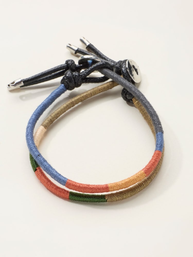 FatFace Multi Colour 2 Wrapped Bracelets - Image 1 of 2