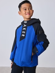 Baker by Ted Baker Blue/Black Baker by Ted Baker Shower Resistant Colourblock Jacket - Image 1 of 9
