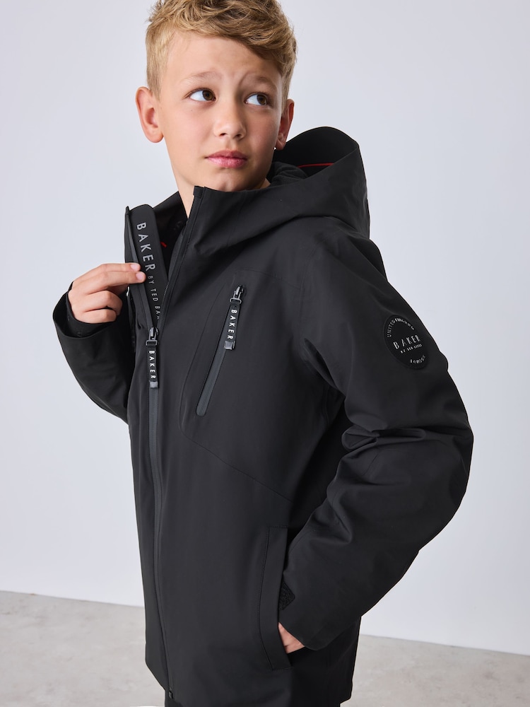 Baker by Ted Baker Black Waterproof Lightweight Coat - Image 1 of 20 Baker by Ted Baker Black Waterproof Lightweight Coat - Image 1 of 20