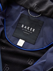 Baker by Ted Baker Navy Waterproof Lightweight Coat - Image 12 of 20