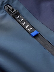 Baker by Ted Baker Navy Waterproof Lightweight Coat - Image 13 of 20