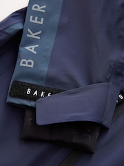 Baker by Ted Baker Navy Waterproof Lightweight Coat - Image 15 of 20
