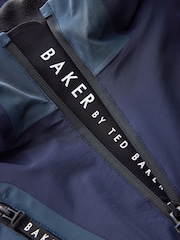Baker by Ted Baker Navy Waterproof Lightweight Coat - Image 18 of 20