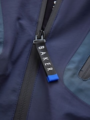 Baker by Ted Baker Navy Waterproof Lightweight Coat - Image 19 of 20