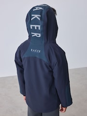 Baker by Ted Baker Navy Waterproof Lightweight Coat - Image 2 of 20