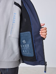 Baker by Ted Baker Navy Waterproof Lightweight Coat - Image 6 of 20