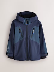 Baker by Ted Baker Navy Waterproof Lightweight Coat - Image 8 of 20