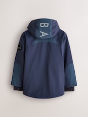 Baker by Ted Baker Navy Waterproof Lightweight Coat - Image 9 of 20
