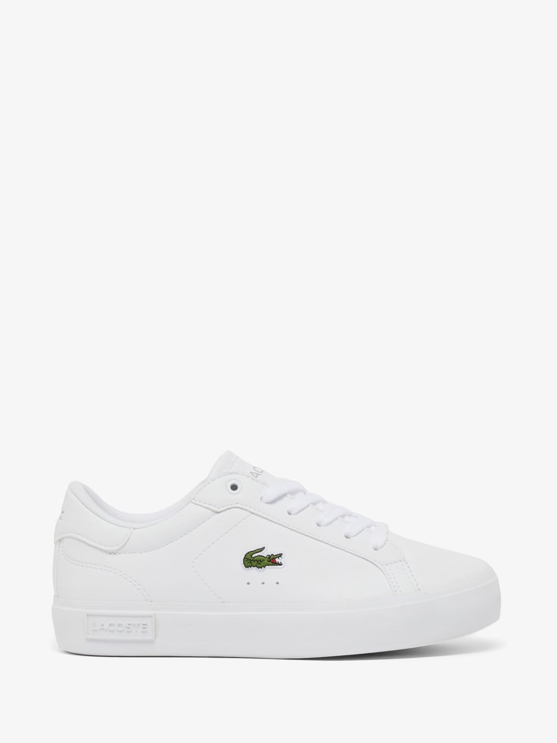 Lacoste Kids Kids' Low-Top Trainers - White/White - 5 (38) - Image 1