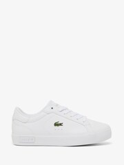 Lacoste White Power Court Trainers - Image 1 of 6