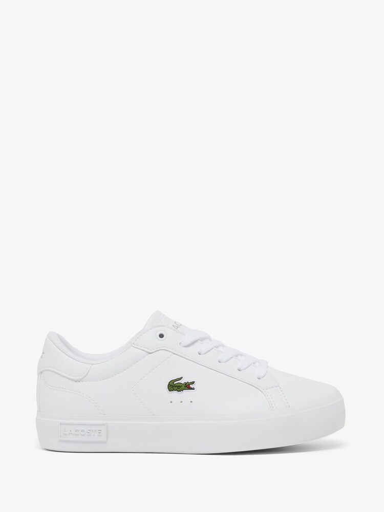 Lacoste White Power Court Trainers - Image 1 of 6