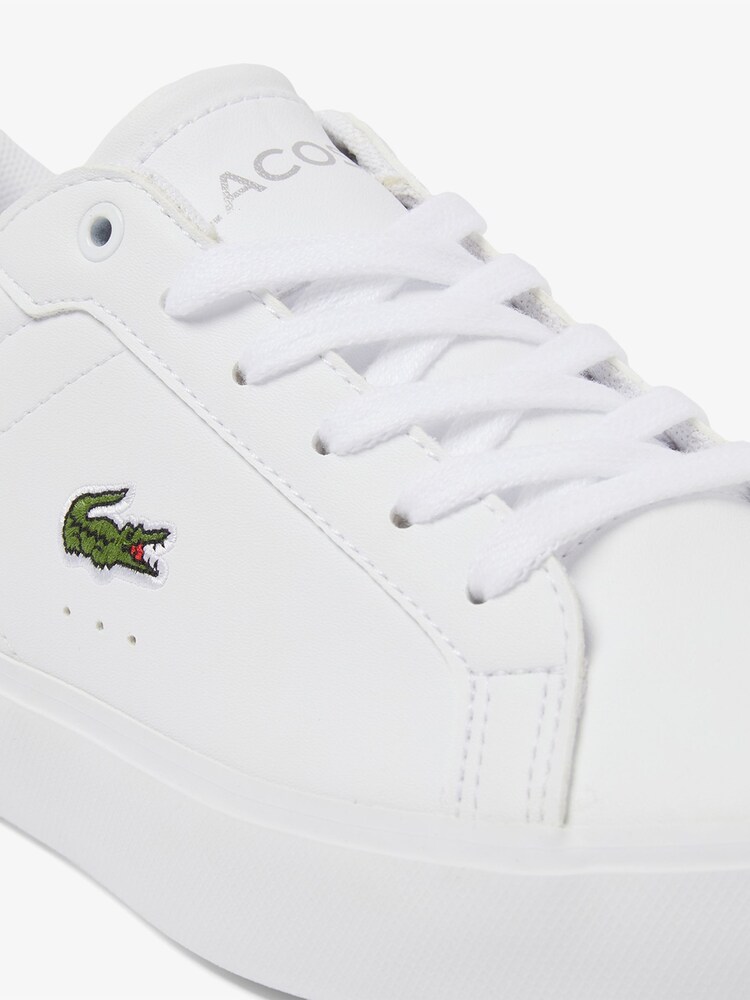 Lacoste White Power Court Trainers - Image 6 of 6
