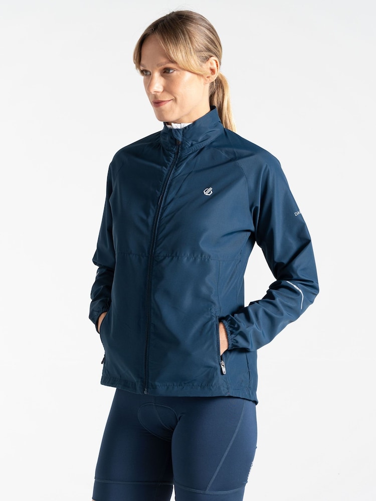 Dare 2b Blue Resilient III Windshell Cycle Jacket - Image 1 of 8 Dare 2b Blue Resilient III Windshell Cycle Jacket - Image 1 of 8