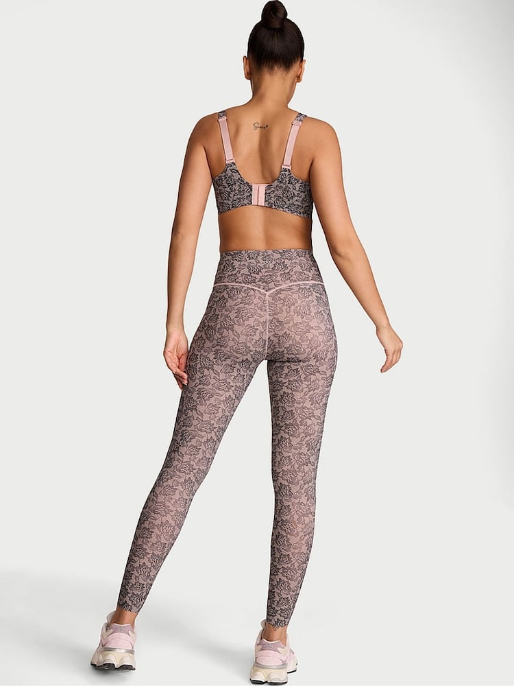 Victoria's Secret Black Lace Print Elevate™ Leggings - Image 2 of 3