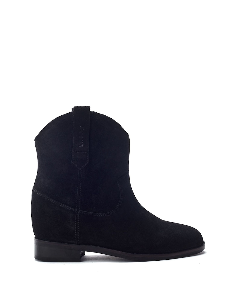 Moda in Pelle Sh Gallop Hidden Wedge Suede Western Ankle Boots - Image 1 of 4 Moda in Pelle Sh Gallop Hidden Wedge Suede Western Ankle Boots - Image 1 of 4