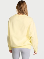 Victoria's Secret Lemonade Yellow Fleece Oversized Crewneck Sweatshirt - Image 2 of 2