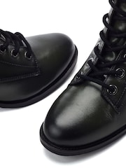 Moda in Pelle Berna Lace-Up Block Heel Boots - Image 3 of 4