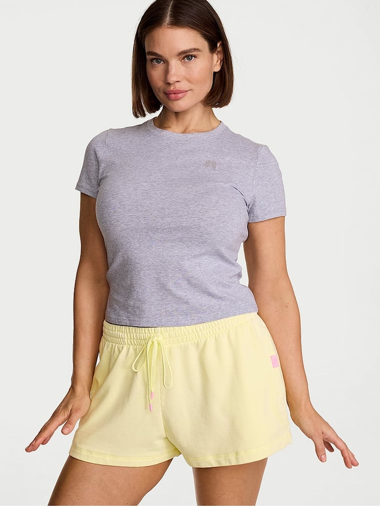 Victoria's Secret Lemonade Yellow Terry Shorts - Image 1 of 2