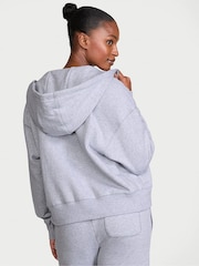 Victoria's Secret Heather Grey Angel Fleece Full Zip Hoodie - Image 2 of 2