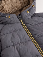 Grey Borg Lined Padded Coat (6mths-7yrs) - Image 10 of 13