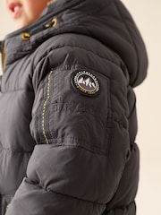 Grey Borg Lined Padded Coat (6mths-7yrs) - Image 4 of 13