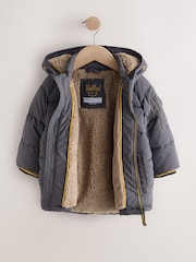 Grey Borg Lined Padded Coat (6mths-7yrs) - Image 7 of 13