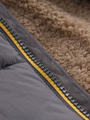 Grey Borg Lined Padded Coat (6mths-7yrs) - Image 9 of 13