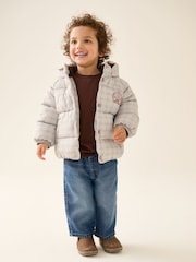 Neutral Check Padded Coat (6mths-7yrs) - Image 1 of 10