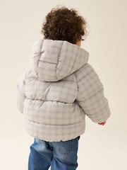 Neutral Check Padded Coat (6mths-7yrs) - Image 3 of 10