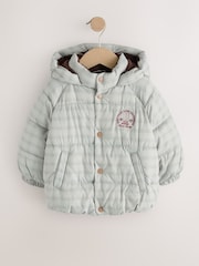 Neutral Check Padded Coat (6mths-7yrs) - Image 5 of 10