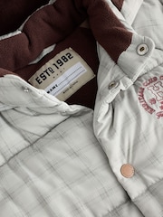 Neutral Check Padded Coat (6mths-7yrs) - Image 8 of 10