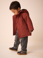 Rust Brown Waterproof Borg Lined Parka (3mths-7yrs) - Image 1 of 11