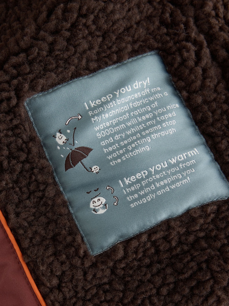 Rust Brown Waterproof Borg Lined Parka (3mths-7yrs) - Image 11 of 11 Rust Brown Waterproof Borg Lined Parka (3mths-7yrs) - Image 11 of 11