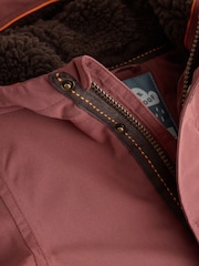 Rust Brown Waterproof Borg Lined Parka (3mths-7yrs) - Image 8 of 11