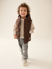 Brown Hooded Gilet (3mths-10yrs) - Image 2 of 9