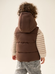 Brown Hooded Gilet (3mths-10yrs) - Image 3 of 9