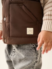 Brown Hooded Gilet (3mths-10yrs) - Image 5 of 9