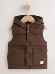 Brown Hooded Gilet (3mths-10yrs) - Image 6 of 9